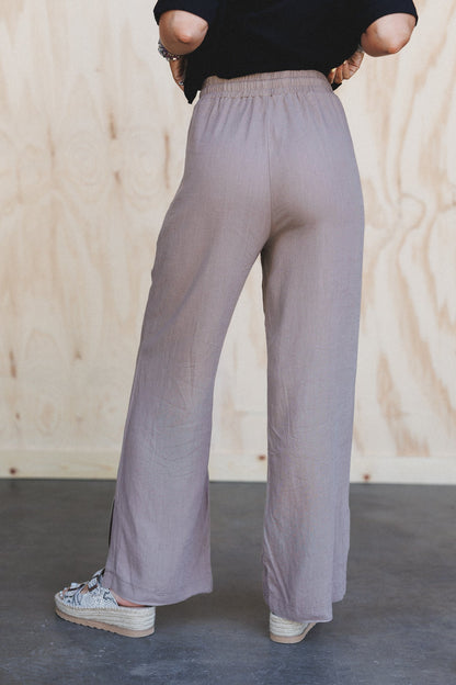 True Form Wide Leg Pants - Cocoa