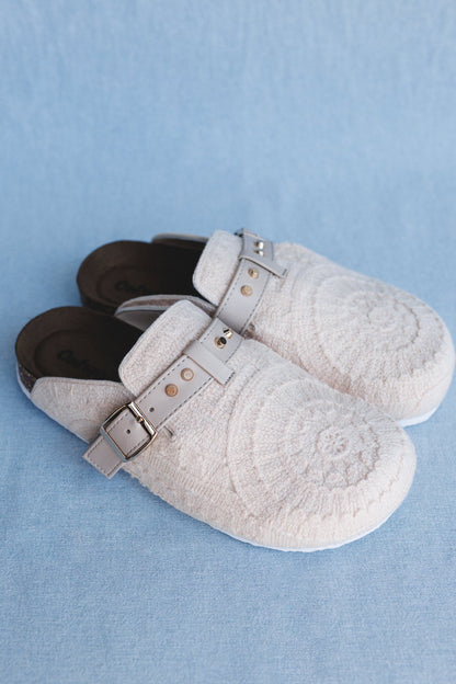 Stepping Easy Crochet Mules - Cream