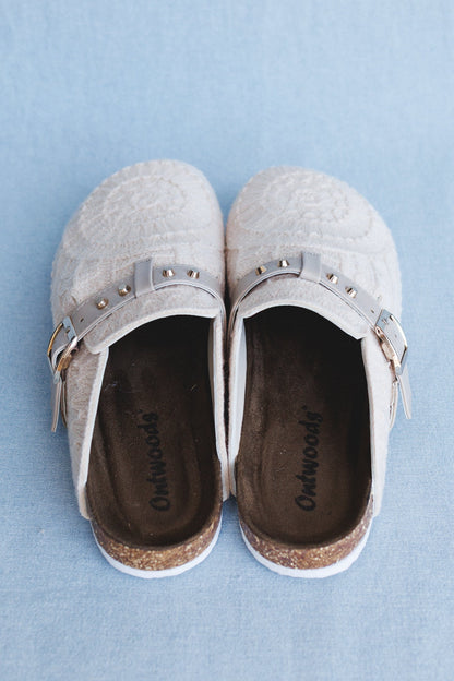 Stepping Easy Crochet Mules - Cream