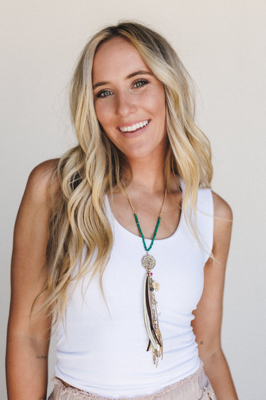 Hot Take Double Layer Tank - White