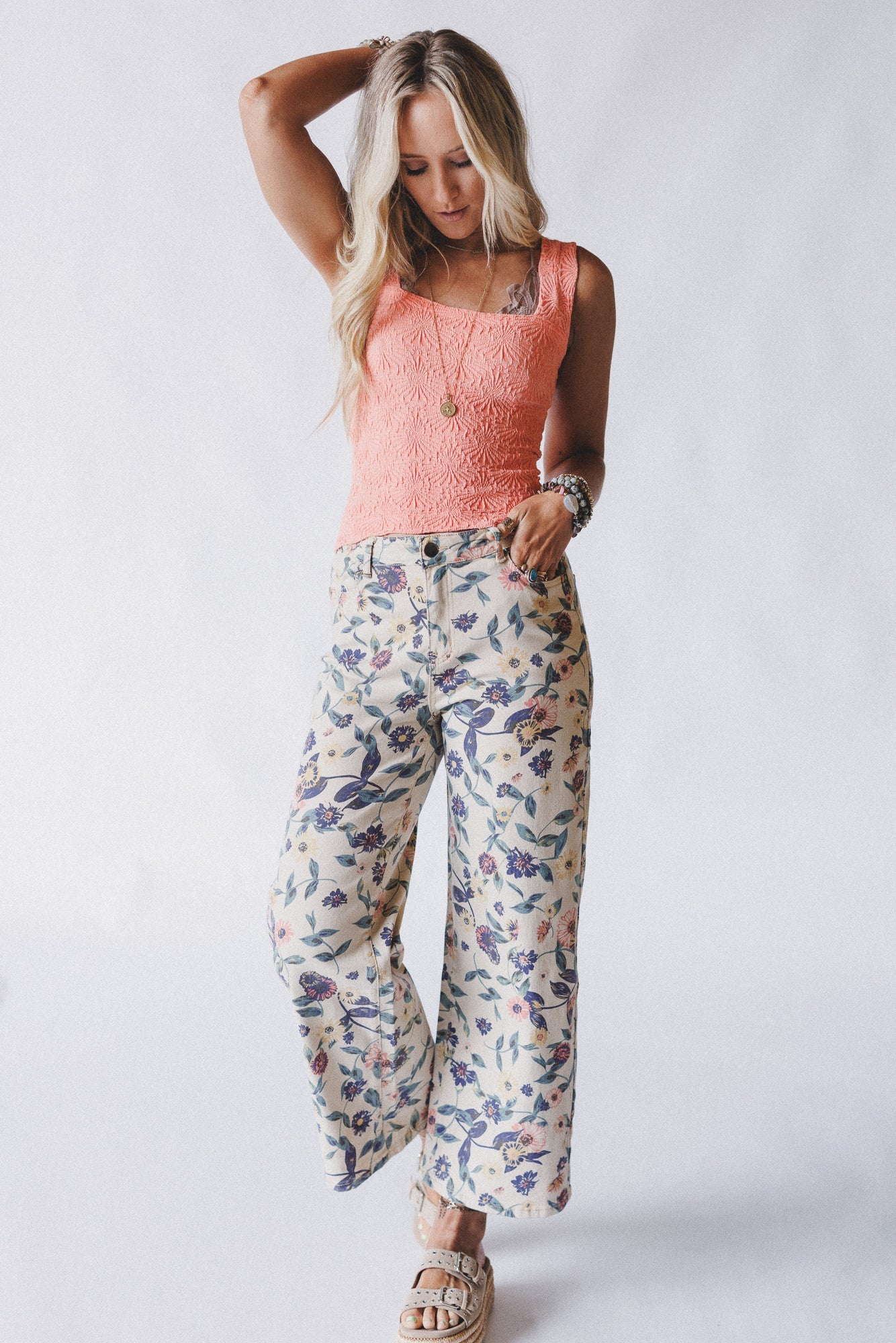 Tidepool Treasures Tank Top - Coral