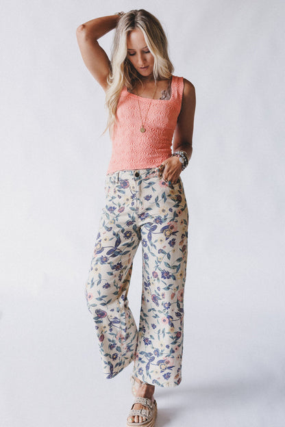 Tidepool Treasures Tank Top - Coral