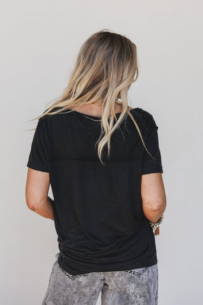 Right On Tee Shirt - Black