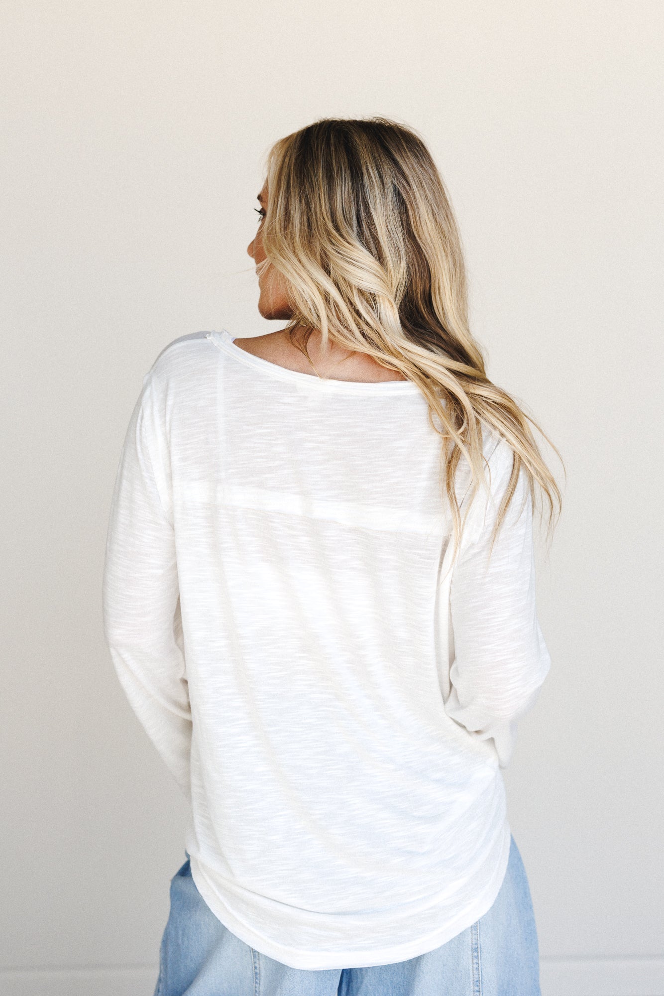 Right On Tee Longsleeve Shirt - White