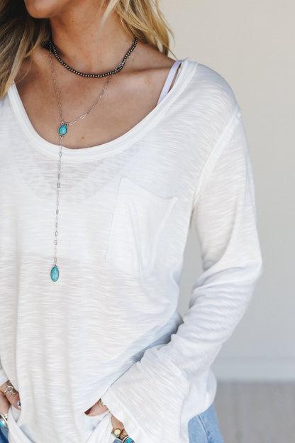 Right On Tee Longsleeve Shirt - White