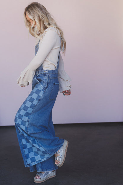 Darling Dream Wide leg Jumpsuit - Light Denim