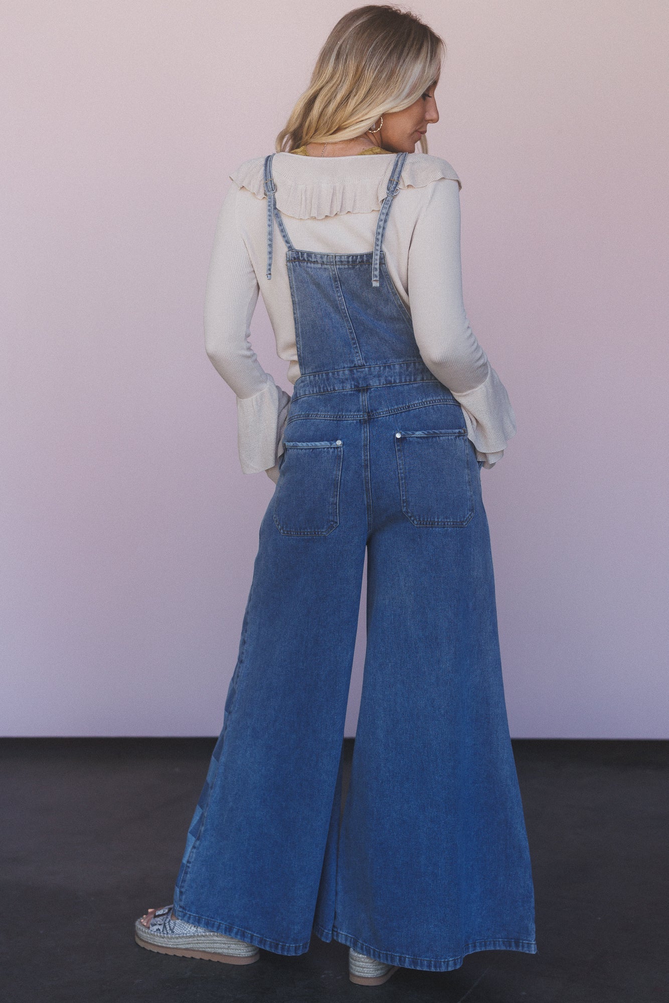 Darling Dream Wide leg Jumpsuit - Light Denim