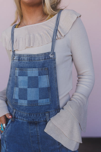Darling Dream Wide leg Jumpsuit - Light Denim