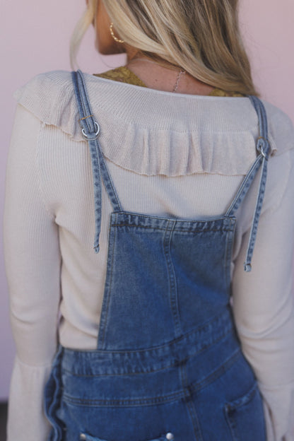 Darling Dream Wide leg Jumpsuit - Light Denim