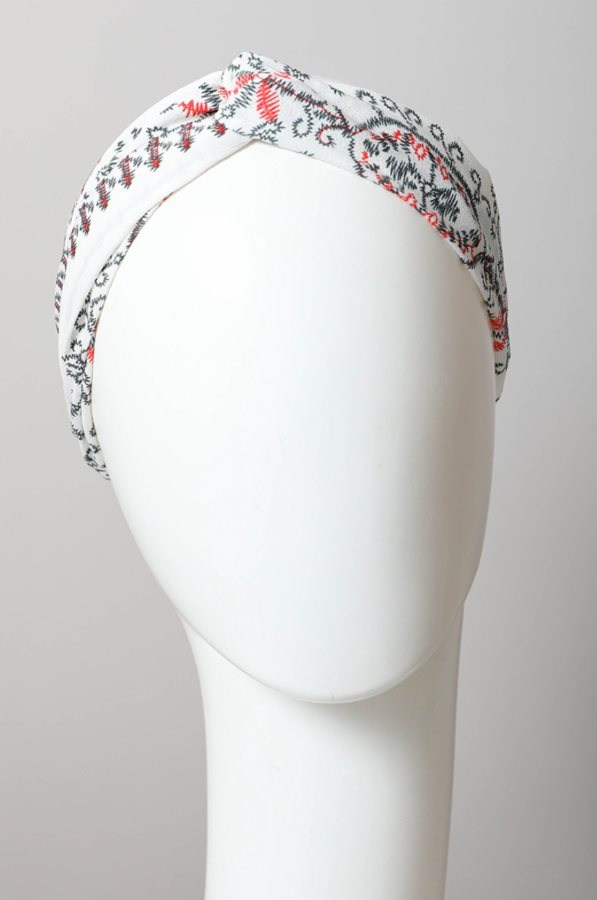 Whats The Stitch Headband - White