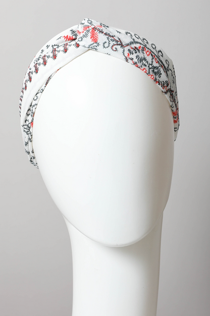 Whats The Stitch Headband - White