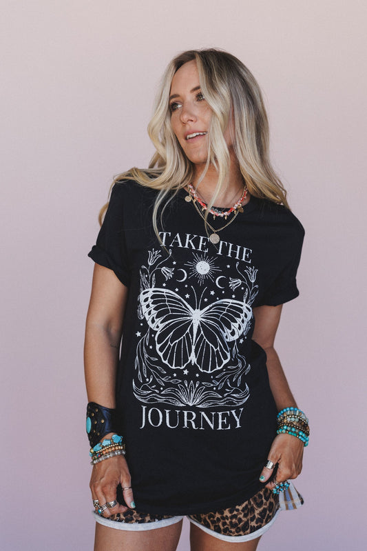 The Nest Take The Journey Tee - Vintage Black
