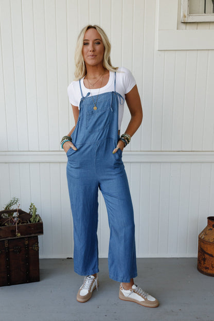 Sunset Bound Jumpsuit - Blue
