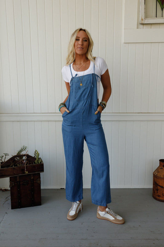 Sunset Bound Jumpsuit - Blue