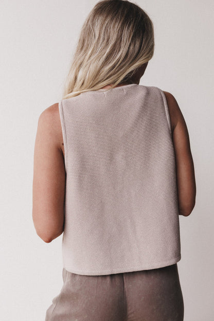 Bare Drift Sweater Vest - Mocha