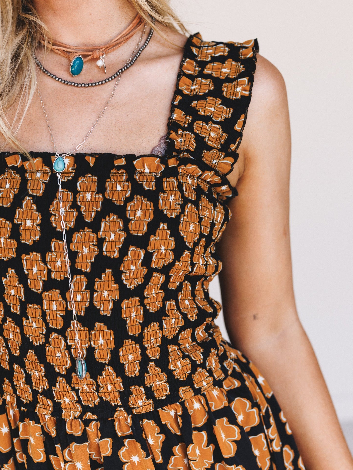 Flower Club Dress - Black