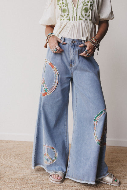 Peace + Florals 3 Piece Bundle - Denim