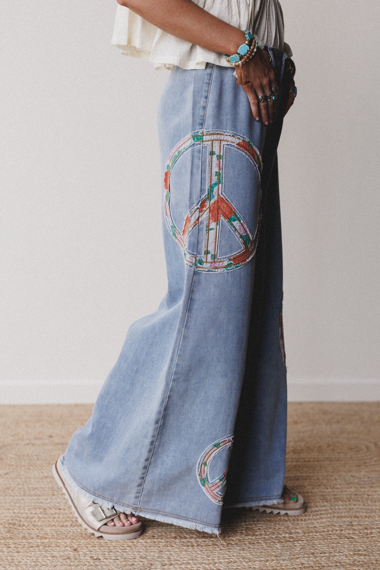 Peace + Florals 3 Piece Bundle - Denim