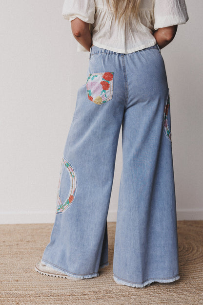 Peace + Florals 3 Piece Bundle - Denim