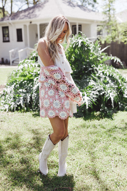 The Nest Wild And Dreamy Cardigan - Mauve