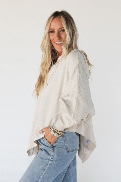 High Point Hoodie Top - Beige