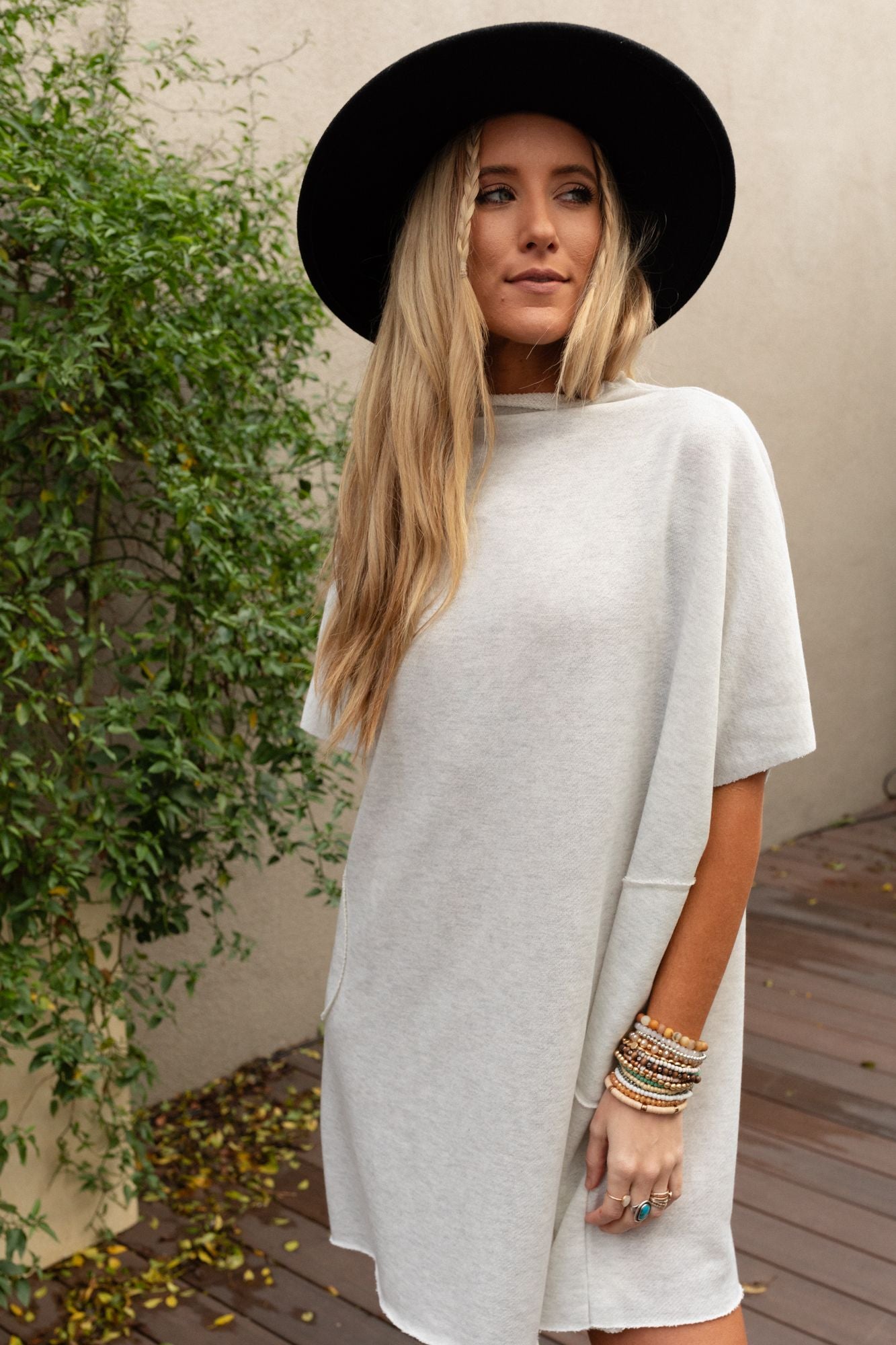 The Nest Laid Back Luxe Dress - Light Heather Gray