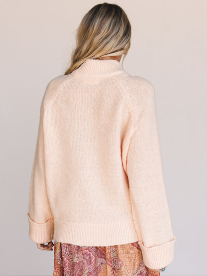 Soft Story Sweater - Peach