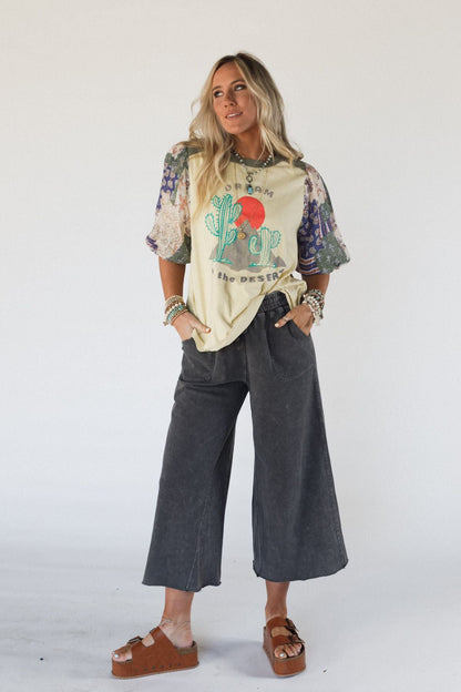 Relaxing Robin Wide Leg Pant - Black