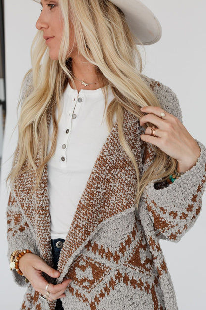 Free to Roam Cardigan - Gray