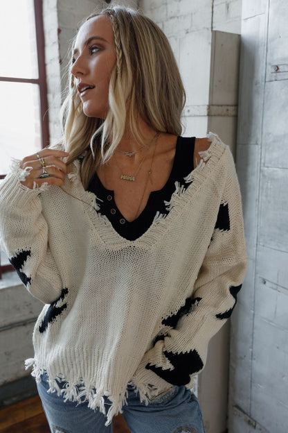 Electric Feel Sweater - Beige
