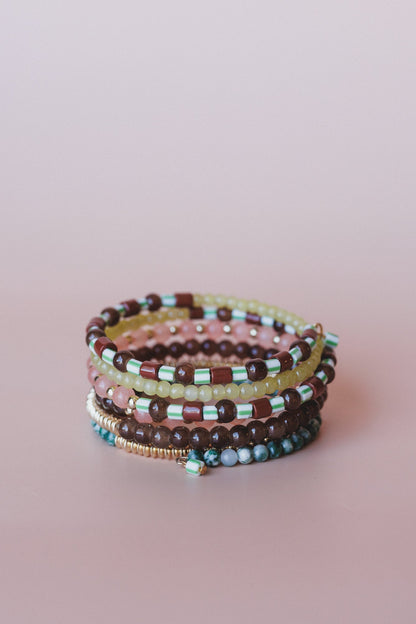 Stripes & Studs 3 Piece Bundle - Beige