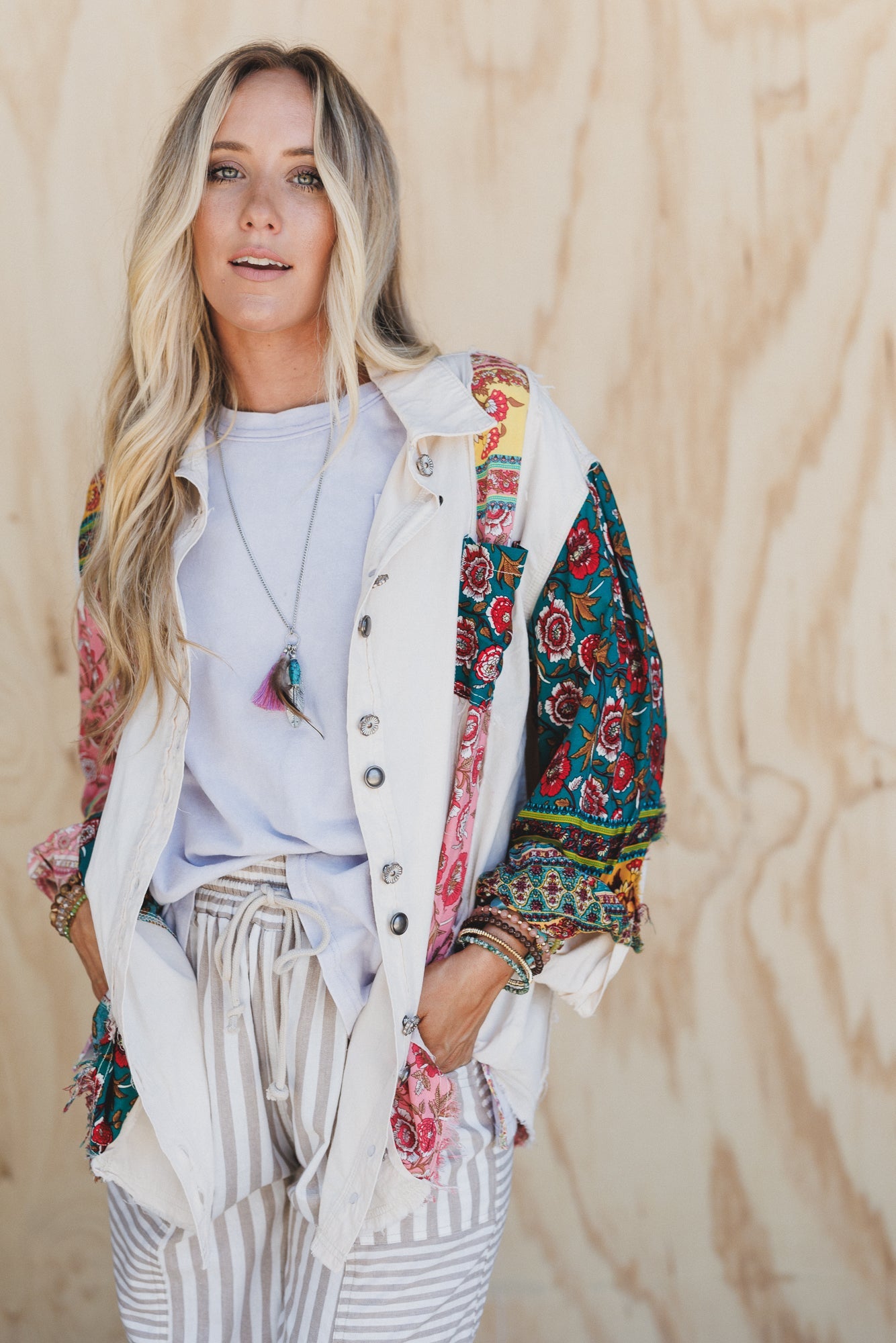 Lush Layers Button Down Top - Cream