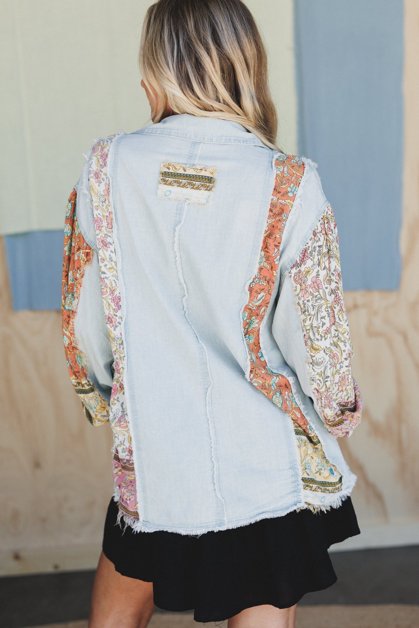 Lush Layers Button Down Top - Blue