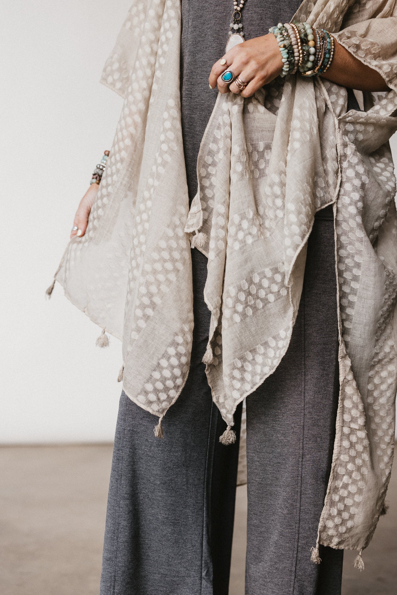 Boheme Breeze Kimono - Taupe