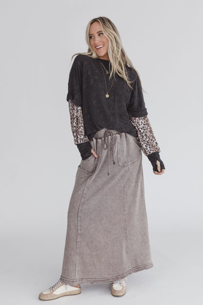 Journie Maxi Skirt - Mocha
