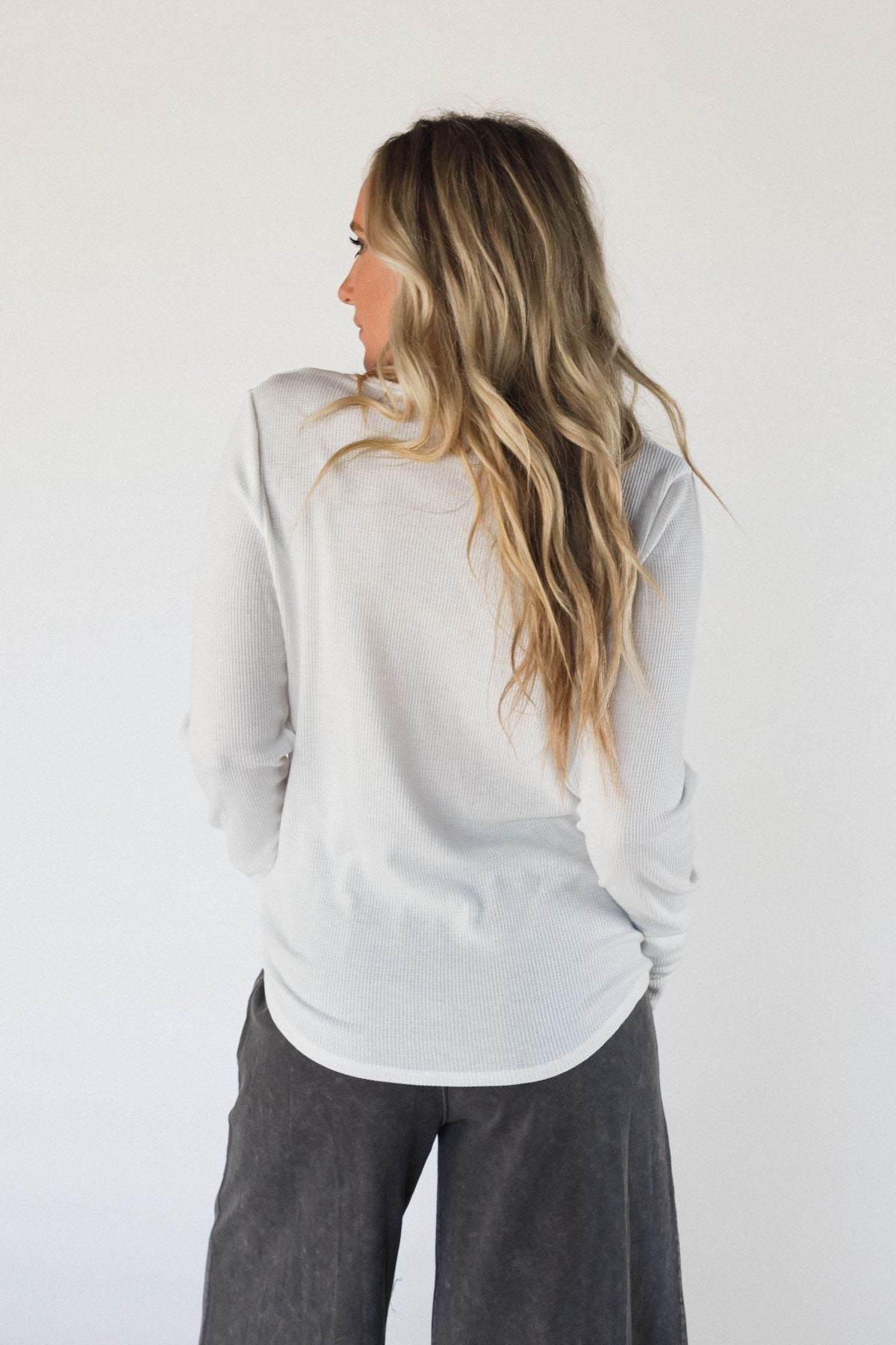 The Nest Jacqueline Long Sleeve Top - Ivory
