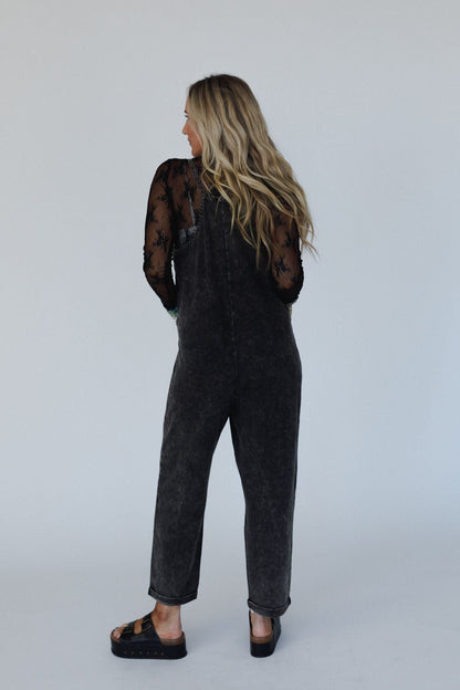 Brooke Pocket Jumpsuit - Ash Black