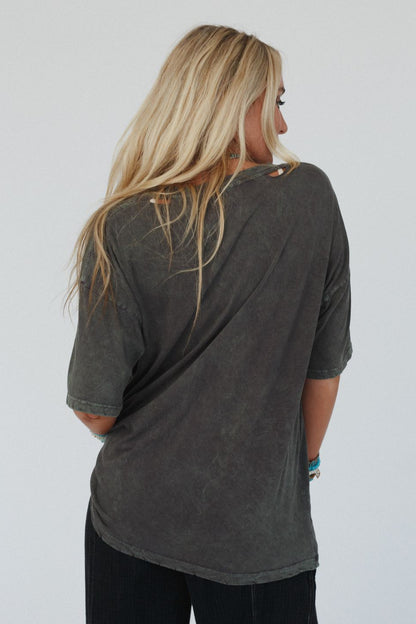 Cheetah Graphic Tee - Iron