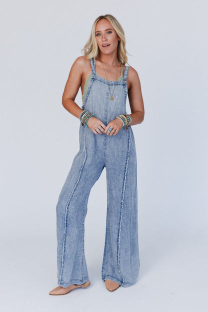 Harley Washed Jumpsuit - Denim