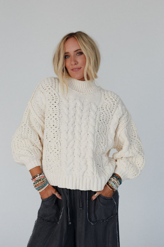 Orchard Charm Sweater - Cream