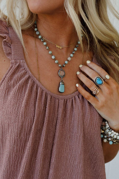 Ocean Glow Necklace - Blue