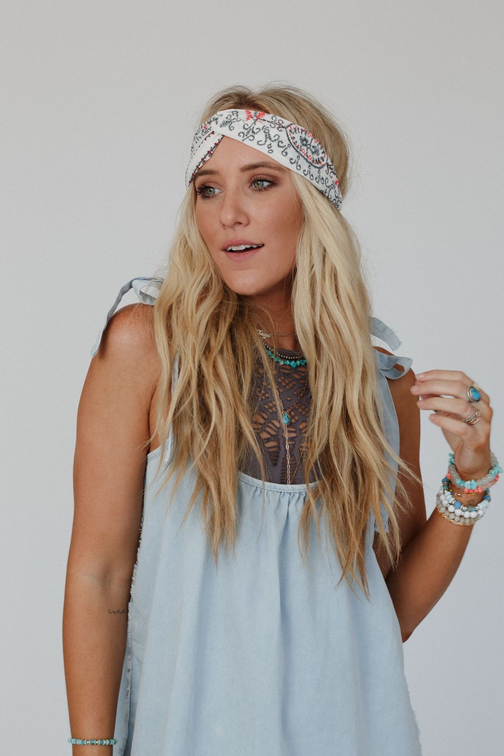 Whats The Stitch Headband - White