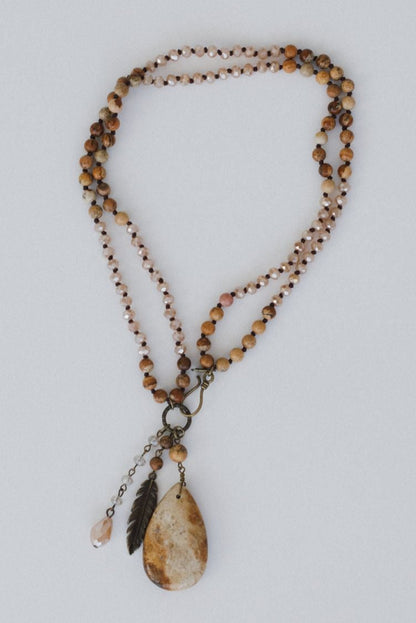 Mountain Meadow Necklace - Taupe Multi