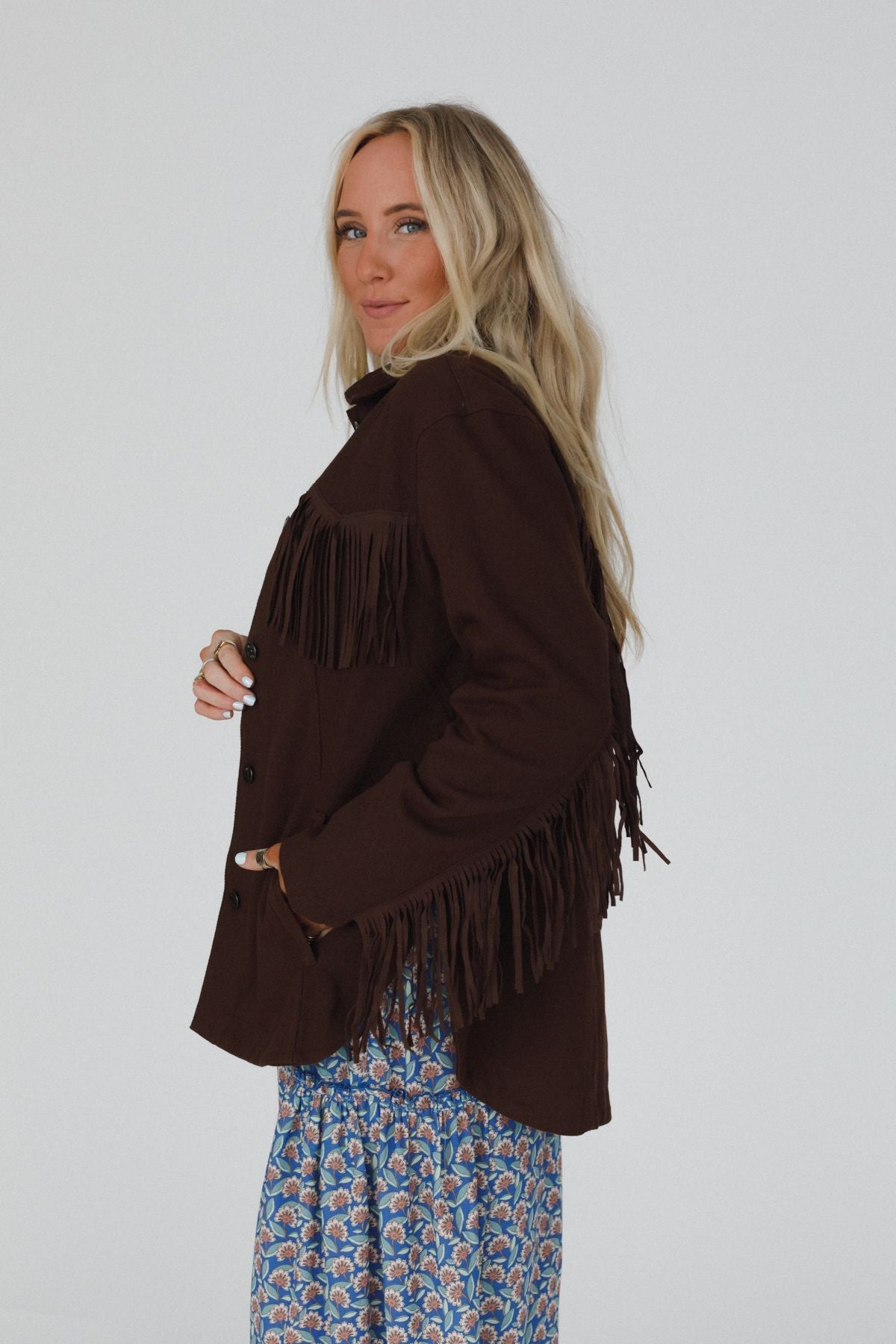 Jackson Hole Button Down Jacket - Chocolate