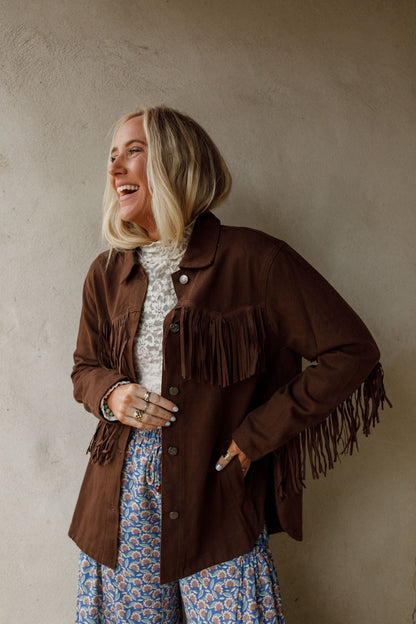 Jackson Hole Button Down Jacket - Chocolate