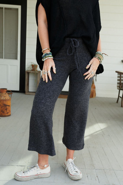 Celebration Soul Drawstring Pants - Black